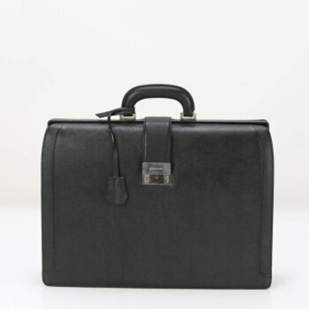Burberry leather business bag duffel briefcase tote shoulder MLE